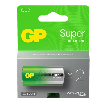 Bateria C / LR14 GP Super Alkaline G-TECH 1.5V B2