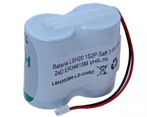 Bateria LSH20-1S2P Saft 3.6V wysokoprądowa 2xD z wtyczką VHR-2N