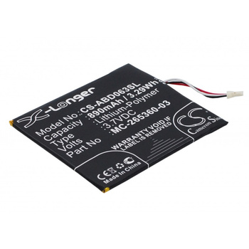 Bateria Amazon Kindle 7 MC-265360-03 890mAh Li-Polymer 3.7V