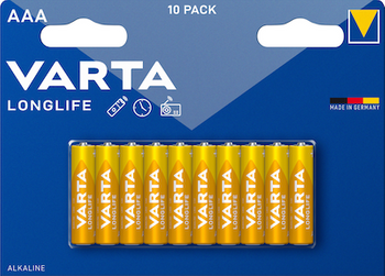 Bateria AAA / LR03 Varta Longlife 1.5V B10