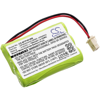 Bateria Motorola MBP482 MBP483 GP80AAAHC3BMXZ 700mAh NiMH 3.6V