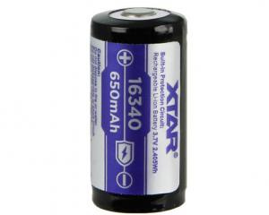 Akumulator 16340 Xtar 650mAh Li-Ion 3.7V z zabezpieczeniem PCM