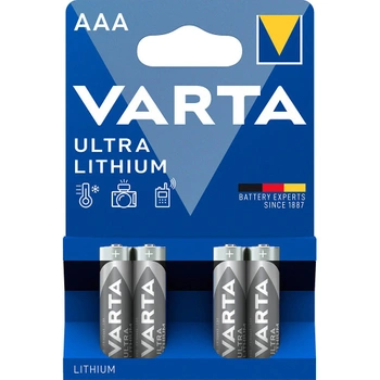 Bateria AAA / LR03 Varta Ultra Lithium 1.5V B4