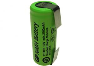 Akumulator 211AFH-FT GP 2100mAh NiMH 1.2V 4/5A z blaszkami