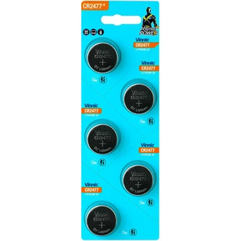 Bateria CR2477 Vinnic 3V x 5 sztuk
